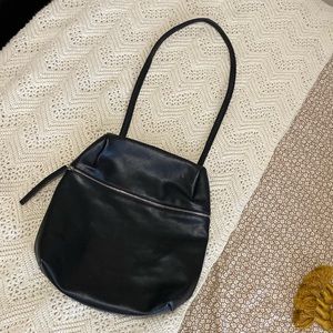Brandy Melville Black Leather Bag — OS